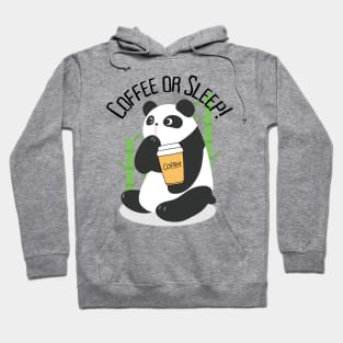 Panda with coffee Hoodie